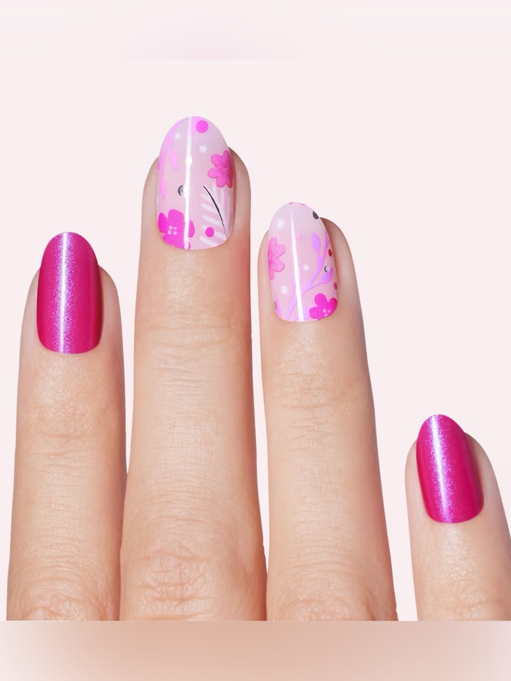 Dashing Diva Gloss Ultra Shine Gel Nail Strips - Fleur Flair, NEW - Picture 4 of 7